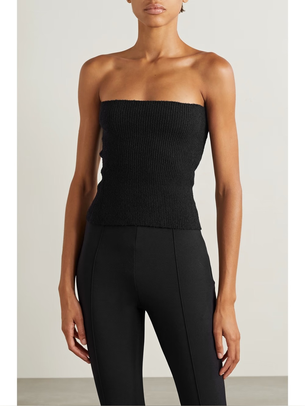 NWOT WARDROBE.NYC Black Strapless Ribbed Knit Tube Top